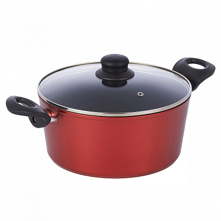 Кастрюля антипригарная с крышкой Maestri Irise 80019 3,9 л